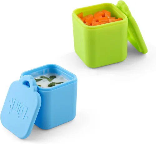 Vista 11 de 2 recipientes de inmersión compatibles con recipientes de aderezo de ensalada de 4 onzas para llevar Silicone Container for Most Bento Lunch Box