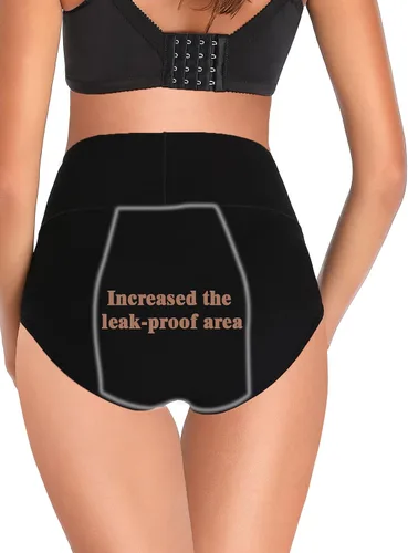 Vista 3 de Ropa interior de período para mujer, de algodón, a prueba de fugas, fácil de limpiar, para adolescentes, niñas y niñas