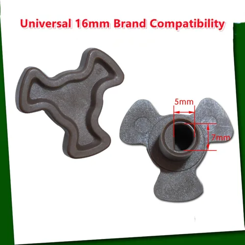 Vista 4 de 4 piezas de 0.630 in Horno de microondas Turntable Roller Guide Coupler - Eje de bandeja para placa giratoria de microondas rotación suave