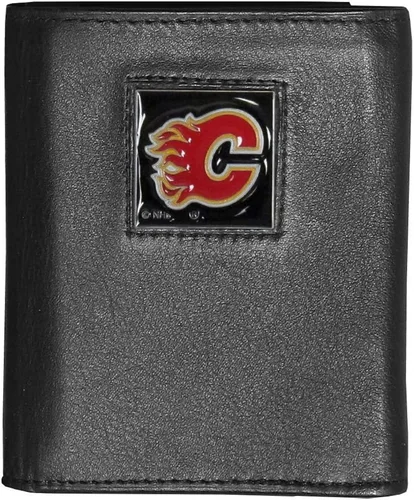 Vista 2 de Siskiyou Sports NHL Executive Cartera de cuero genuino de tres pliegues