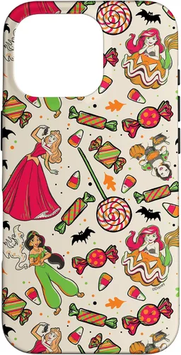 Vista 20 de iPhone 16 Disney Princess Snow White Ariel Jasmine Aurora Funda de Halloween