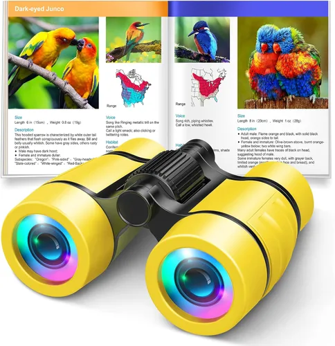 Vista 8 de Juguetes para niños de 3 a 8 años: prismáticos para niños con manual de observación de aves 4 5 6 7 8 años niños niñas regalos de Navidad