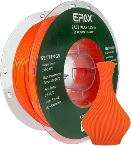 Vista 7 de EPAX High Speed PLA+ Filamento para Impresora 3D, Filamento de Impresión 3D de PLA Rápido, 1.75mm, Precisión Dimensional +/- 0.03 mm, Carrete de 1KG