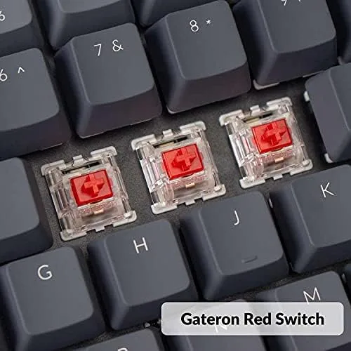 Vista 4 de Keychron K4 Teclado mecánico inalámbrico Bluetooth 51con cable USB compacto 96 diseño 100 teclas teclado de computadora Gateron G Pro interruptor