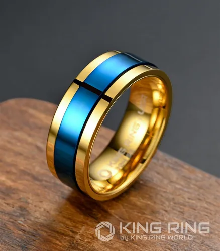 Vista 2 de King Ring Anillos giratorios ultra pulidos de 0.315 in Anillos de acero inoxidable planos brillantes de alta calidad para hombres y mujeres