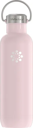 Vista 12 de Lifefactory Botella deportiva aislada al vacío de acero inoxidable de 24 onzas, carbono