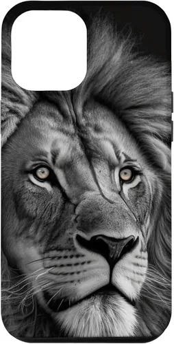 Vista 25 de Funda de retrato oscuro con cara de león para iPhone 16