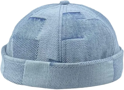 Vista 2 de Unisex Vintage Fashion Trend Retro Street Sailor Docker Gorros ajustables sin visera