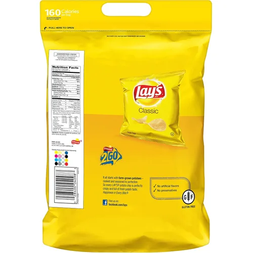 Vista 2 de Lay's Patatas fritas, clásicas, 12 unidades, 12 onzas