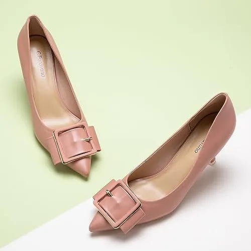 Vista 2 de C.Paravano Zapatos de tacón I para mujer I Zapatos de tacón para mujer I Zapatos de diseñador I Tacones de aguja I Elegantes Zapatos I Hebillas