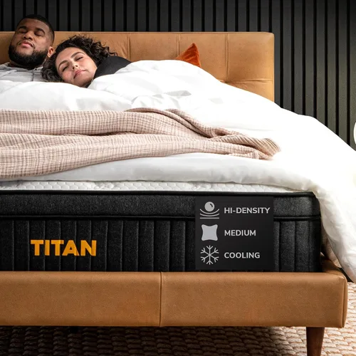 Vista 10 de Brooklyn Bedding Colchón tamaño individual Titan de 12 pulgadas Alivio de presión