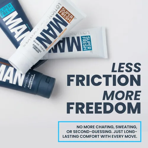 Vista 9 de Super Fresh Desodorante de bola para hombres – Protección en polvo Previene partes adhesivas y olores del hombre Sin talco, sin parabenos, sin