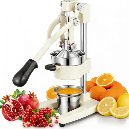 Vista 13 de Prensa Manual de Mano de Hierro Fundido Comercial de Servicio Pesado Naranja Cítricos Limón Lima Toronja Granada Exprimidor de Jugo de Fruta