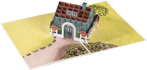Vista 7 de iGifts And Cards Home Sweet Home - Tarjeta de felicitación 3D emergente, regalo de inauguración de la casa, regalo sorpresa de la casa