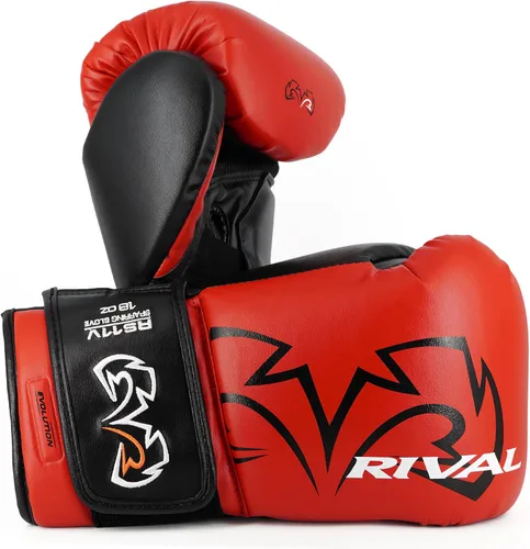Vista 8 de Guantes de boxeo RIVAL RS11V Evolution para sparring, acolchado extra grueso de 5 cm, sistema V-Strap Wrist Lock 2, compartimento para manos grande