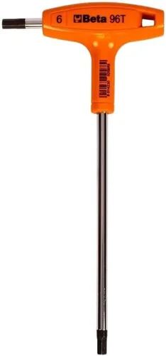 Vista 9 de Beta 96T Llave Hexagonal con Mango en T Métrica de 2.5mm Llave Allen Ergonómica de Alto Torque con Puntas Hexagonales Duales Agujero