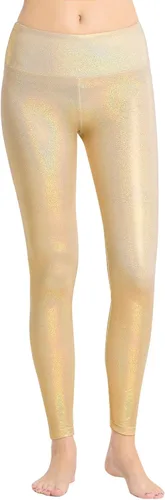 Vista 2 de Houmous Leggings brillantes para mujer con lentejuelas únicas de longitud completa