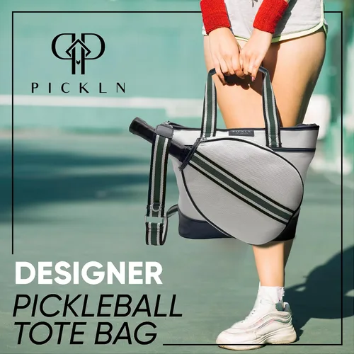 Vista 2 de Pickln Bolso de lujo para mujer, de piel vegana, de lujo, para pickleball