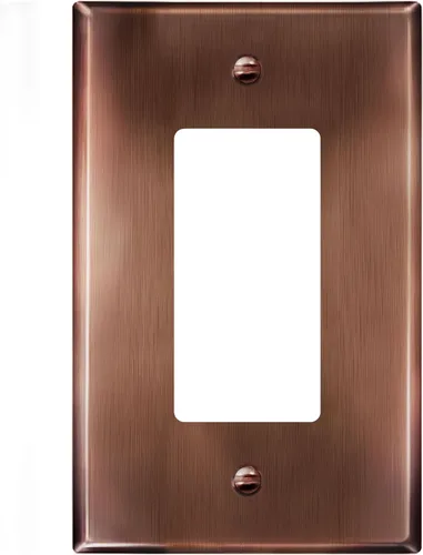 Vista 42 de LIDER Placa decorativa de pared de metal para interruptor o receptáculo, cubierta de salida de acero inoxidable, resistente a la corrosión