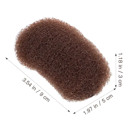 Vista 2 de Uonlytech Juego de 3 clips de volumen para el cabello, para mujeres, peinados de bricolaje, esponja, plástico, metal