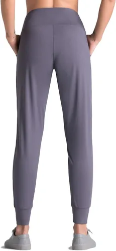 Vista 3 de Dragon Fit - Pantalones deportivos para mujer, con bolsillos y tiro alto, para yoga, ejercicios, pantalones cónicos, pantalones de descanso