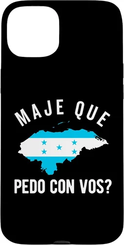 Vista 8 de Funda para iPhone 16 Bandera de Honduras Catracho Camiseta hondureña Maje Que Pedo?
