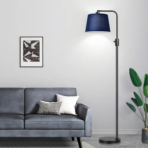 Vista 24 de Nintiue [Actualizada] Lámpara de pie regulable, bombilla LED Edison de 1000 lúmenes incluida, pantalla negra, lámpara de pie alta moderna de arco