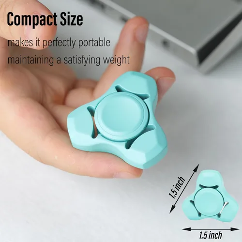 Vista 2 de FREELOVE Spinner de metal premium para adultos, giratorio silencioso pesado de acero inoxidable con rodamiento de precisión, pequeño juguete