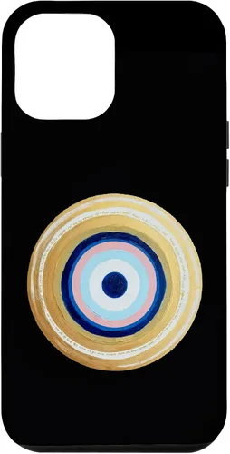 Vista 26 de Carcasa para iPhone 17 con protección contra maldiciones amarillas y negras, color rosa