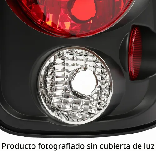 Vista 6 de Kojem Luz trasera compatible con Chevy Silverado 1999-2004 y GMC Sierra Stepside Lámparas de freno traseras de plástico con par de bombillas carcasa