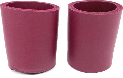 Vista 30 de Pen Kit Mall - Enfriador de latas de espuma gruesa en blanco de la vieja escuela, no plegable (varios colores, paquete de 6 - C, 6)