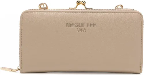 Vista 4 de DESTINY BY NICOLE LEE Cartera cruzada de cuero ecológico correa desmontable ajustable para mujer