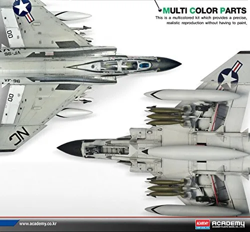 Vista 3 de Escala 1/72nd USN f-4j Phantom "Showtime 100" Academia Modelo Kit # 12515