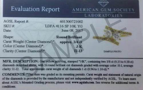 Vista 8 de Anillo torcido de diamantes naturales de dos piedras TW de 1 quilate en oro amarillo de 10 quilates