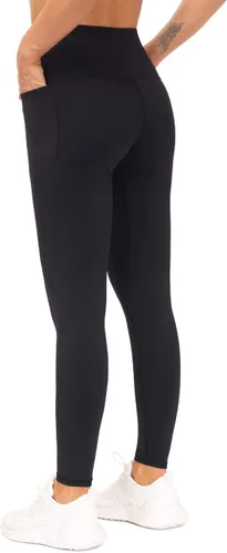 Vista 4 de The GYM People - Leggings de entrenamiento con control de abdomen y bolsillos pantalones de yoga atléticos de cintura alta para mujeres que corren