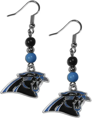 Vista 13 de Aretes colgantes con cuentas de abanico de la NFL