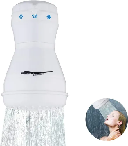 Vista 5 de Calentador de agua instantáneo 5400W 110V Calentador de ducha eléctrico Grifo caliente instantáneo Calentador de agua de baño Calentador de agua