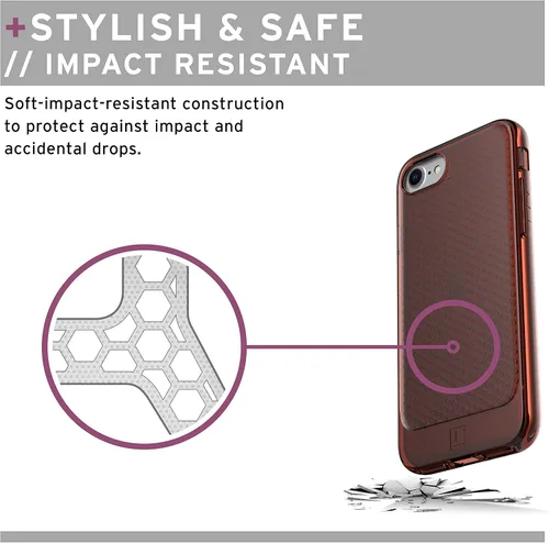 Vista 2 de [U] por UAG Lucent - Funda para iPhone SE 2020, iPhone 8, iPhone 7