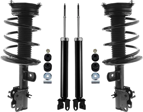 Vista 71 de Detroit Axle - Puntales y Amortiguadores para Chevy Traverse Buick Enclave GMC Acadia Saturn Outlook 2007-2012, 2 puntales delanteros con resorte