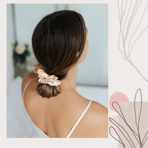 Vista 5 de OLESILK 100% Seda de Morera - Scrunchies para el cabello, mujeres y niñas, ligas de seda para cabello rizado y con roturas, sin daños, elásticos 3
