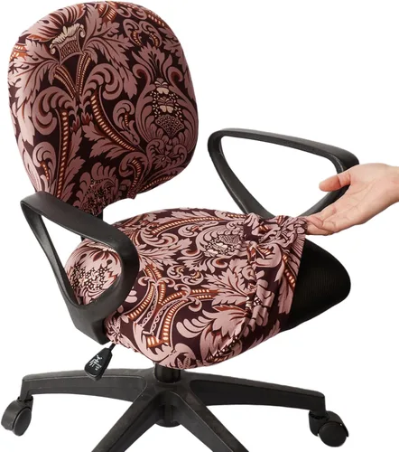 Vista 37 de Melaluxe Funda para silla de oficina de computadora, funda universal protectora y elástica para silla giratoria elástica