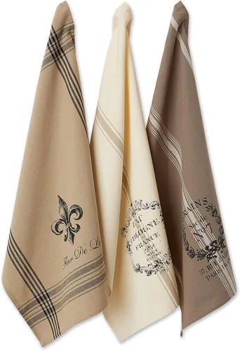 Vista 12 de DII Colección de cocina de mesa estilo francés, juego de paños de cocina, 18 x 28 pulgadas, grano francés surtido, 3 piezas