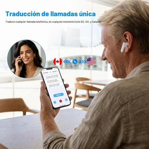 Vista 5 de Auriculares Traductor T8, traducción en tiempo real para llamadas