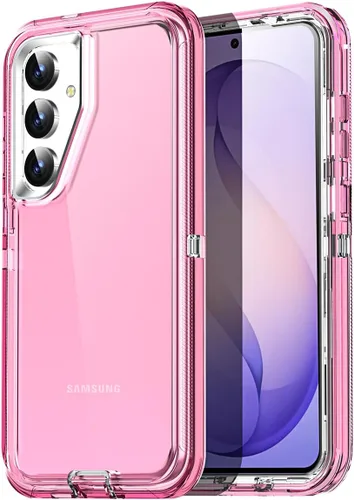 Vista 17 de AICase Funda transparente 3 en 1 para Samsung Galaxy S26, resistente protección contra caídas, cuerpo completo, a prueba de golpes, a prueba