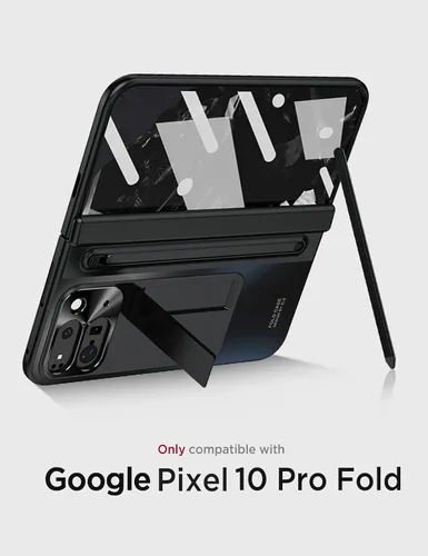Vista 7 de Miimall Funda plegable para Google Pixel 10 Pro con soporte para bolígrafo y bolígrafo, funda para Google Pixel Fold 10, protector de pantalla