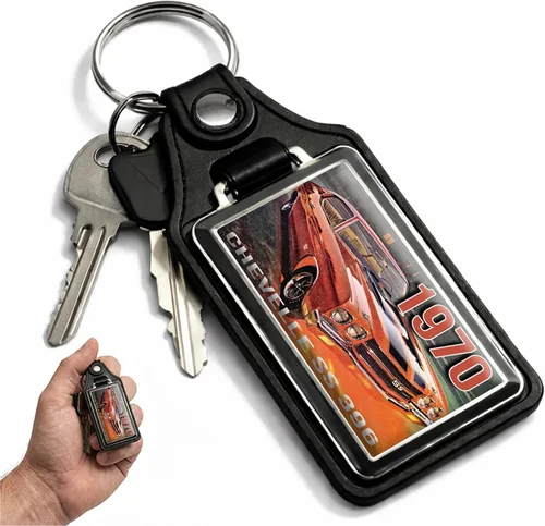 Vista 67 de Brotherhood Car Key Chain for Chevelle - Classic Models Keychain for Men and Women Gift Key Ring