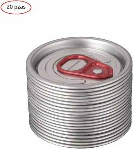 Vista 3 de Aislor Fundas para tapas de latas, cubierta protectora de anillo para latas de soda, cubierta protectora para latas de bebidas, color rojo, 20