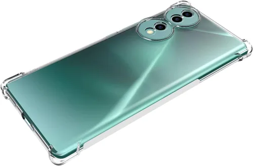 Vista 5 de USTIYA Caso para Honor 70 5G Clear TPU cuatro esquinas cubierta protectora transparente suave funda