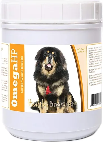 Vista 159 de Healthy Breeds Affenpinscher Omega HP - Masticables suaves para piel y pelaje, 60
