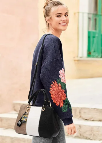 Vista 6 de Bolsos de mano para mujer, bolsos de mano de piel sintética para mujer